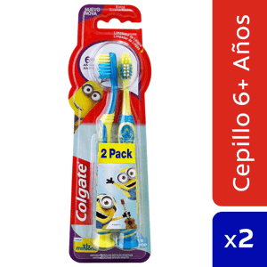 Cepillo Dental Colgate Minions 6+Años  2cepillos