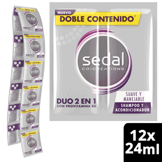 Shampoo Sedal Duo Effect x12Un x24ml