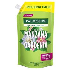 Jabón para Manos Palmolive Manzana y Gardenia Líquido 800ml