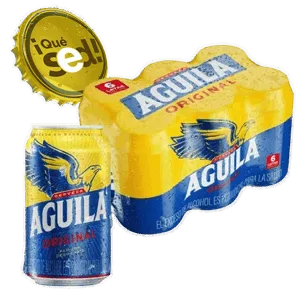 Sixpack Cerveza Aguila Lata x330ml