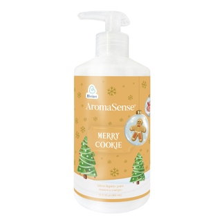 Jabón Líquido AromaSense Para Manos y Cuerpo Merry Cookie x400ml