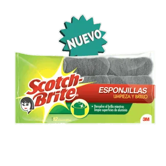 Esponjilla Scotch Brite Acero x12 Esponjillas