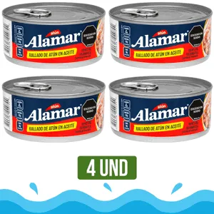 4Und Atún Rallado Alamar En Aceite x150gr