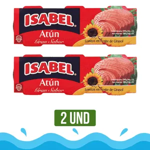 2Und Atún Isabel Pack x3un x80gr