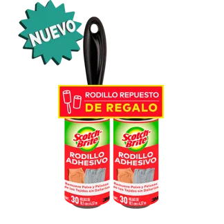 Oferta (Rodillo Adhesivo Scotch Brite Quitapelusa + Repuesto)