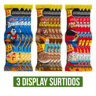 3Dp (Barbie/Wheels/ZucaMix/ZucaChoco/Sonic x25gr/Krispis x30gr/Zuca x30gr/Loops x25gr)