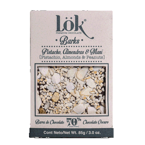 Chocolate Bark Lok Mani, Almendra Y Pistacho x85gr