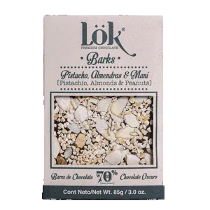 Chocolate Bark Lok Mani, Almendra Y Pistacho x85gr