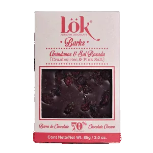 Chocolate Bar Lok Arandanos Y Sal Rosada x85gr