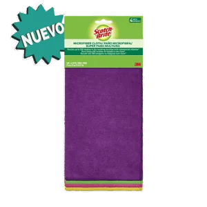 Paño Microfibra Scotch Brite Colors x4 Paños