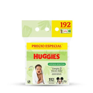 Toallitas Húmedas Huggies Limpieza Efectiva x192 Toallitas