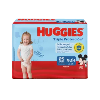 Pañal Huggies Triple Protección Etapa 4 x25 Pañales