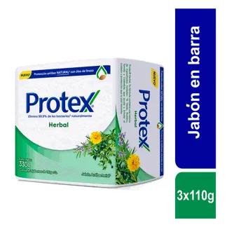 Jabón Corporal Protex x3Un x110grHerbal Antibacterial