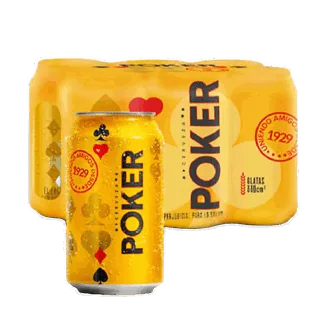 Display de Cerveza Poker Lata x330ml