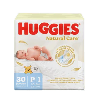 Pañal Huggies Natural Care Ultra Etapa 1 x30 Pañales