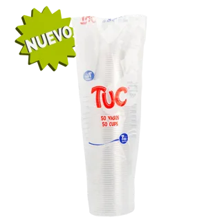 Vaso Tuc 7 Onzas Transparente x50Un