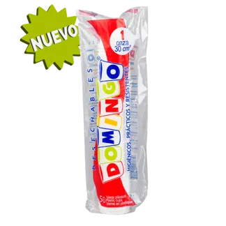 Vaso Domingo 1 Onza Blanco x50Un