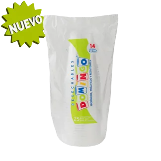 Vaso Domingo 14 Onzas Transparente x25Un