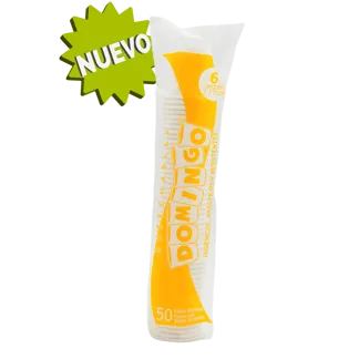Vaso Domingo 6 Onzas Carton Blanco x50Un