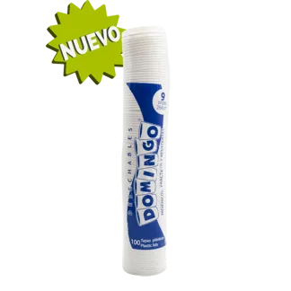 Tapa Domingo 9 Onzas Para Vaso De Cartón x100Un