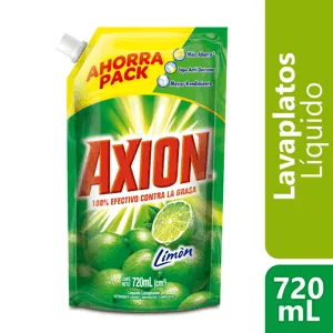 Lavaplatos Axion Liquido Doypack x720ml Ahorra PackLimón