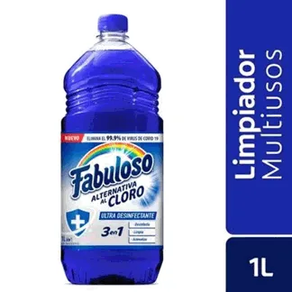 Limpiador Fabuloso Alternativa Al Cloro Ultra Desinfecante x1000ml