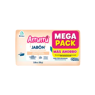 Oferta (Jabón Arrurrú Delicada Nutrición x110gr Mega Pack x3Un)