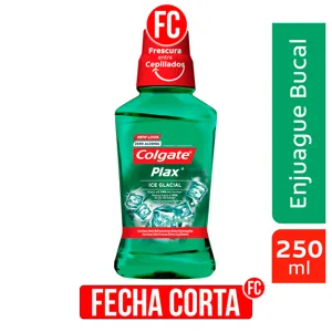 1Und Enjuague Bucal Colgate Plax x250ml Ice Glacial Zero Alcohol Regalo para ti!