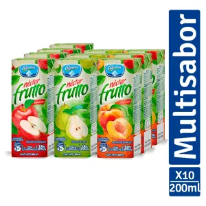 Display Jugo Néctar Frutto Multisabor Caja x200ml