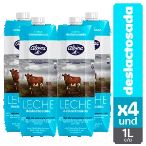 Display Leche Deslactosada Alpina  x1000ml