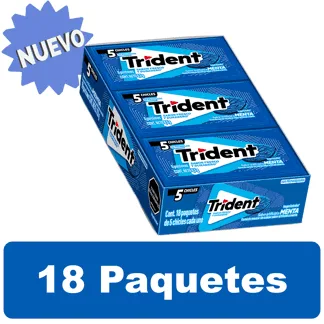 Goma De Mascar Trident Menta Evup x30.6gr