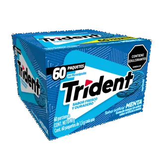 Goma De Mascar Trident 1S Menta x60Un x1.5gr