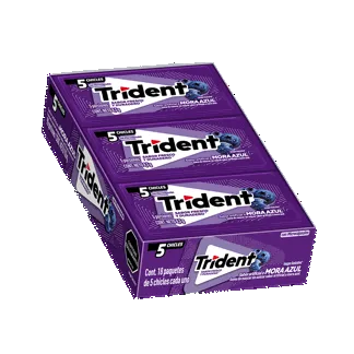 Goma De Mascar Trident 5S  Mora x18Un x8.5gr