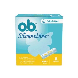 Tampon Ob Original Medio x8 Tampones