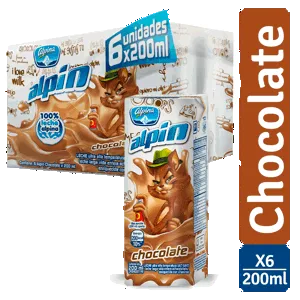 Alpín Chocolate Caja x6Un x200ml