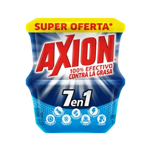 Oferta (Lavaplatos Axion Con Bicarbonato De Sodio Crema 7 En 1 x450gr) x2Un
