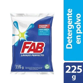 Detergente En Polvo Fab Floral x225gr