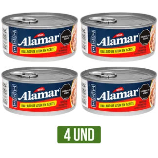 4Und Atún Rallado Alamar En Aceite x150gr