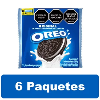 Galletas Oreo Original x6Un x54gr