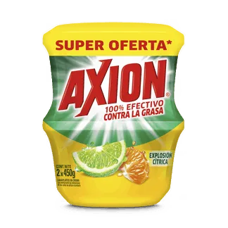 Oferta (Lavaplatos Axion Explosión Cítrica Crema x450gr) x2Un