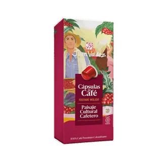 Cápsulas De Café Juan Valdez Paisaje Cultural Cafetero x8 Cápsulas x44.8gr