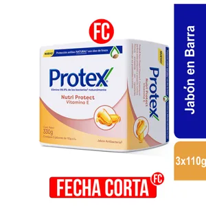 Jabón Corporal Protex x3Un x110grVitamina E