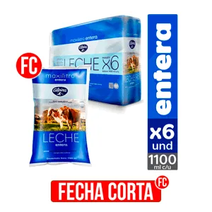 Leche Entera Alpina Bolsa x6Un x1100ml