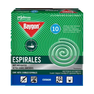 1 Und Insecticida Baygon Espirales x10 Espirales