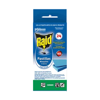1 Und Insecticida Raid Pastillas Caja x24pastillas