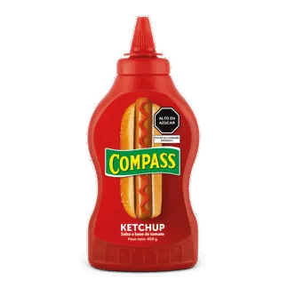 Compass Ketchup Chisguete. Envase 400gr.