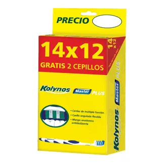 "Kolynos Cepillo Dental Máster Plus. (Display ""P12-Ll14"")"
