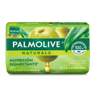 Palmolive Jabón de Tocador Natural Verde-Aloe/Oliva. Barra 75gr. (12 unidades)