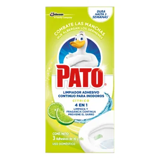 Pato Limpiador Adhesivo Continuo para Inodoro Cítrico 30gr.