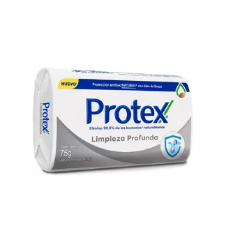 Protex Jabón de Tocador Limpieza Profunda. Barra 75gr. (12 unidades)